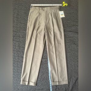 Croft & Barrow Mens 32x30 Comfort Dress Pants Classic Fit Modern Casual Wheat